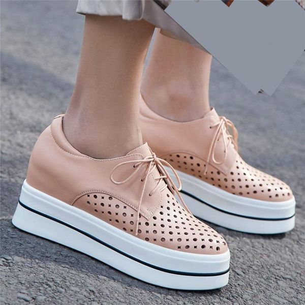 women's cutout cow leather fashion sneakers platform wedge high heels round toe lace up oxfords casual shoes summer ankle boots, Black
women's cutout cow leather fashion sneakers platform wedge high heels round toe lace up oxfords casual shoes summer ankle boots, Black