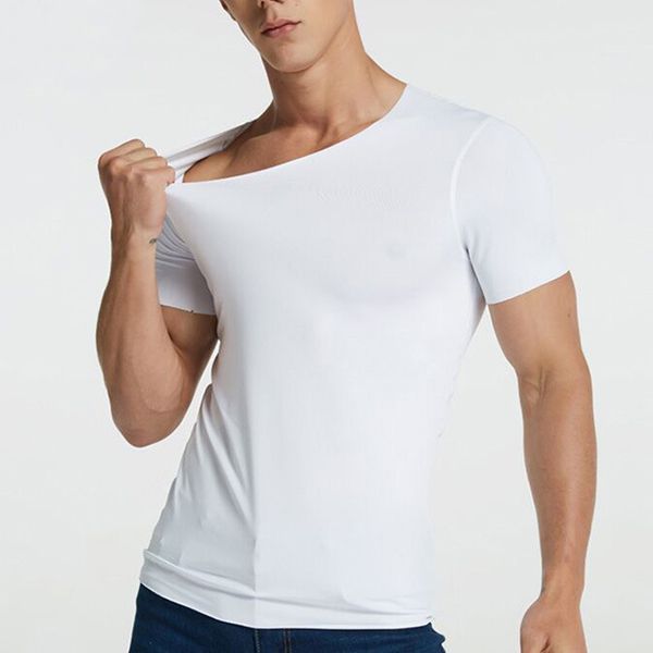 men's t-shirts t-shirt thin section short-sleeved summer ice silk ribbed bottoming without trace slim stretch v-neck solid color, White;black
men's t-shirts t-shirt thin section short-sleeved summer ice silk ribbed bottoming without trace slim stretch v-neck solid color, White;black