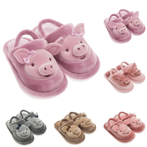 winter children flip flops kids slippers indoor room shoes toddler infant baby cartoon pig warm non-slip floor home slippers, Black;grey 
winter children flip flops kids slippers indoor room shoes toddler infant baby cartoon pig warm non-slip floor home slippers, Black;grey
