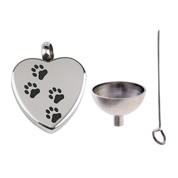 heart cremation charms pendant, memorial keepsake stianless steel urn pendant + urn funnel for diy necklace keychains, Silver
heart cremation charms pendant, memorial keepsake stianless steel urn pendant + urn funnel for diy necklace keychains, Silver