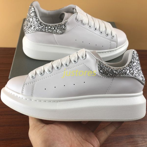 2019ss with box man designer shoe macqueen oversized sole trainer sneaker silver sequins italian luxury shoe woman casual shoes, Black
2019ss with box man designer shoe macqueen oversized sole trainer sneaker silver sequins italian luxury shoe woman casual shoes, Black