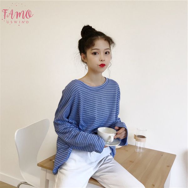 casual shirt women long sleeve fall striped streetwear roupas feminina korean clothes plus size white black tee clothing
casual shirt women long sleeve fall striped streetwear roupas feminina korean clothes plus size white black tee clothing