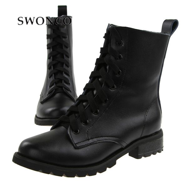 swonco genuine leather boots women black shoes square heel ankle high boot for women 2019 female casual motorcycle boots
swonco genuine leather boots women black shoes square heel ankle high boot for women 2019 female casual motorcycle boots