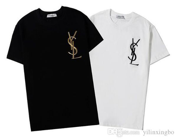 2020 new high-quality new men and women with the same t-shirts classic models classic english logo embroidery black white s-xxl
2020 new high-quality new men and women with the same t-shirts classic models classic english logo embroidery black white s-xxl