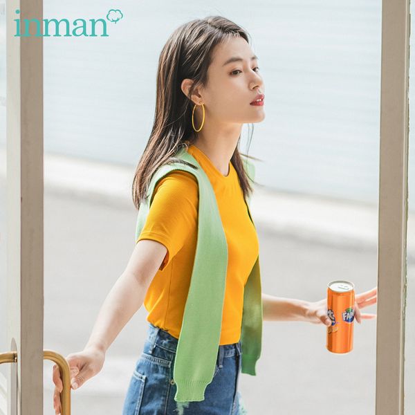 inman 2020 summer new arrival round collar slimmed all-match leisure sport short sleeve t-shirt, White
inman 2020 summer new arrival round collar slimmed all-match leisure sport short sleeve t-shirt, White