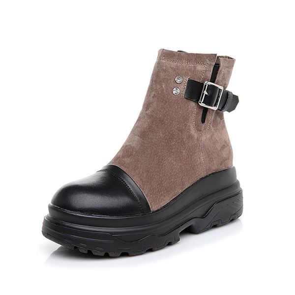 women's ankle boots genuine leather fashion buckle female shoes 2019 winter woman ankle boots warm plush woman winter boot, Black
women's ankle boots genuine leather fashion buckle female shoes 2019 winter woman ankle boots warm plush woman winter boot, Black