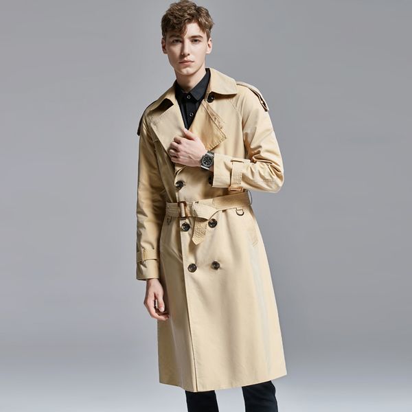 solid color men trench luxury double breasted x-long mens jackets and plus size 6xl fashion slim fit male coats, Black
solid color men trench luxury double breasted x-long mens jackets and plus size 6xl fashion slim fit male coats, Black