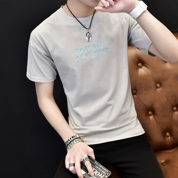 summer 2018 short sleeve t-shirt men's elbow-sleeved on clothes trend slim fit summer wear boy's short sleeve t-shirt men's, White;black
summer 2018 short sleeve t-shirt men's elbow-sleeved on clothes trend slim fit summer wear boy's short sleeve t-shirt men's, White;black