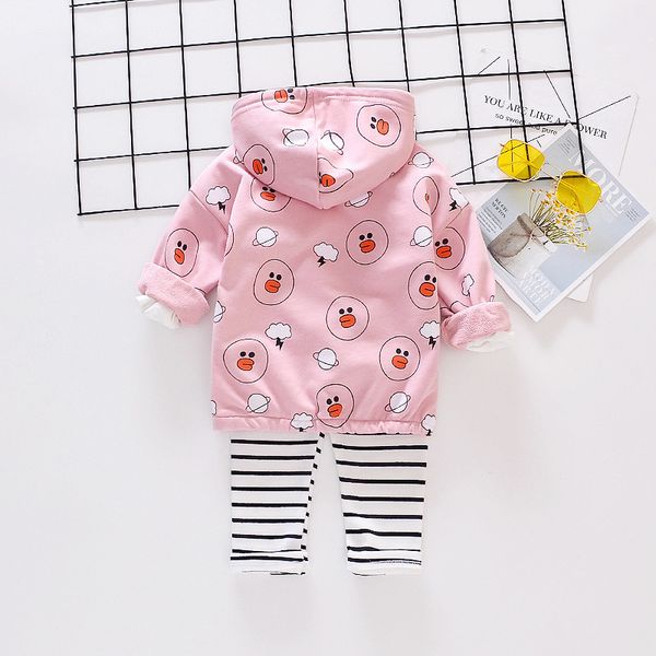 children cotton clothes spring autumn baby girl out cartoon hooded stripe pants 2pcs/sets infant kids fashion toddler tracksuits, White
children cotton clothes spring autumn baby girl out cartoon hooded stripe pants 2pcs/sets infant kids fashion toddler tracksuits, White