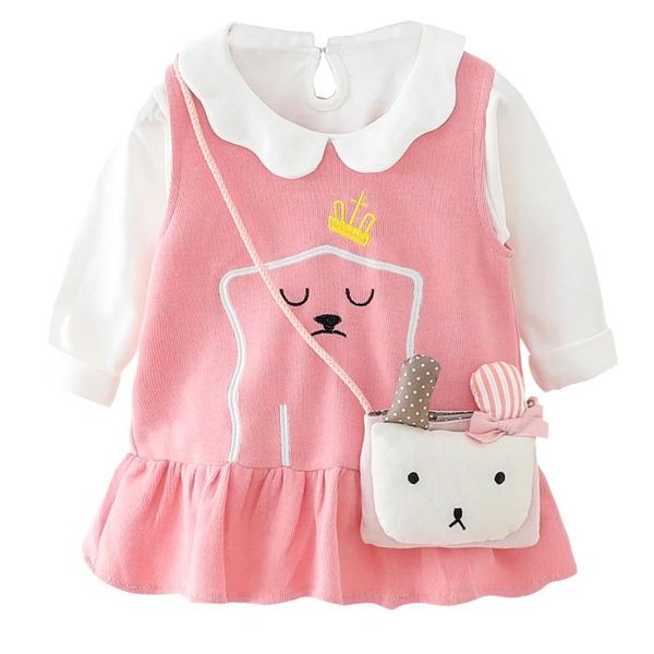 весна осень baby girls dress+футболка 2 шт. комплект одежды для девочек милая детская одежда с длинным рукавом детский костюм, White
весна осень baby girls dress+футболка 2 шт. комплект одежды для девочек милая детская одежда с длинным рукавом детский костюм, White