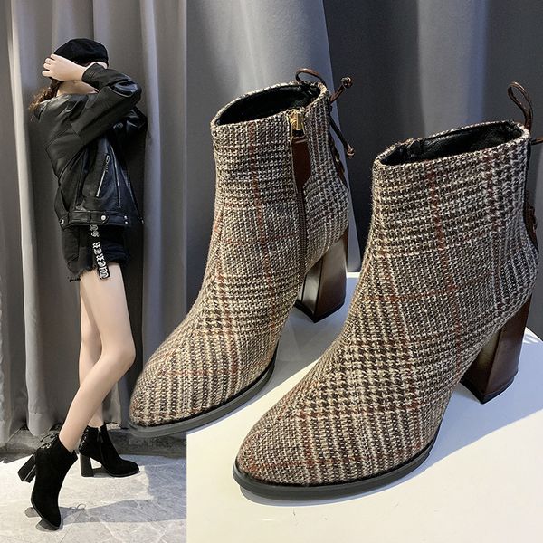 women's mid calf boots pointe shoes booties woman 2019 low heel lace up winter footwear boots-women round toe clogs platform, Black
women's mid calf boots pointe shoes booties woman 2019 low heel lace up winter footwear boots-women round toe clogs platform, Black