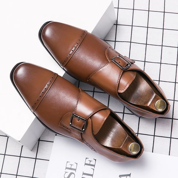 profession business formal leather shoes pointed toe dress shoes fashion buckle office footwear 48 size party wedding footwear, Black
profession business formal leather shoes pointed toe dress shoes fashion buckle office footwear 48 size party wedding footwear, Black