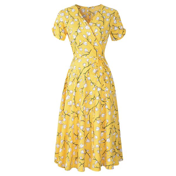 beach dress chiffon printed lace up short sleeve sundress holiday midi v neck summer women casual empire waist, Blue;gray
beach dress chiffon printed lace up short sleeve sundress holiday midi v neck summer women casual empire waist, Blue;gray