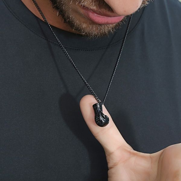 black boxing gloves necklace mens stainless steel sports barbell necklace pendant gifts for a man accessories jewelry for neck, Silver
black boxing gloves necklace mens stainless steel sports barbell necklace pendant gifts for a man accessories jewelry for neck, Silver