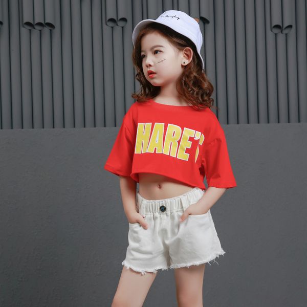 children ballroom dancing clothes hip hop clothing cropped t shirt casual shorts for girls dance costumes jazz streetwear, Black;red
children ballroom dancing clothes hip hop clothing cropped t shirt casual shorts for girls dance costumes jazz streetwear, Black;red