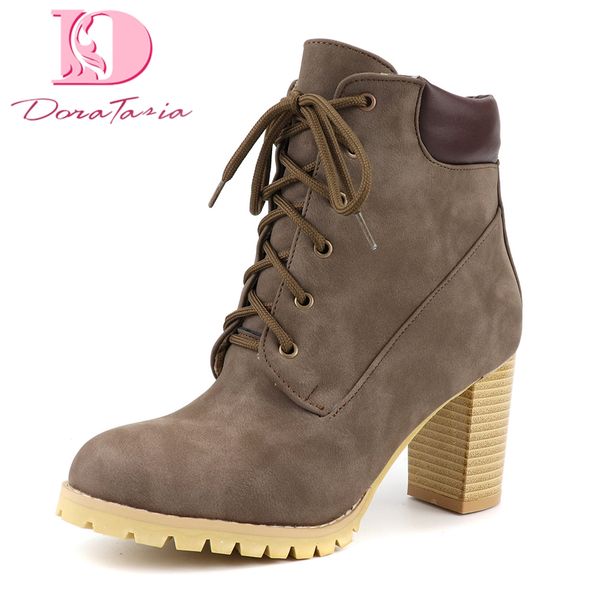 doratasia british high heels western boots women winter ankle boots women 2019 shoelace shoes woman big size 43, Black
doratasia british high heels western boots women winter ankle boots women 2019 shoelace shoes woman big size 43, Black