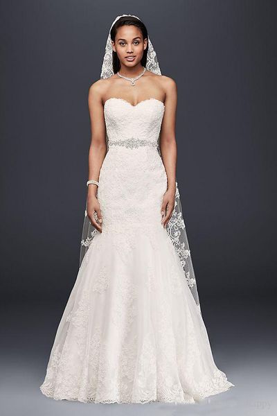 Sweetheart Mermaid Wedding Dresses with Beaded Sash Bridal Gowns 2019 Sleeveless Applique Lace-up Bride Dresses Vestidos De Novia
Sweetheart Mermaid Wedding Dresses with Beaded Sash Bridal Gowns 2019 Sleeveless Applique Lace-up Bride Dresses Vestidos De Novia