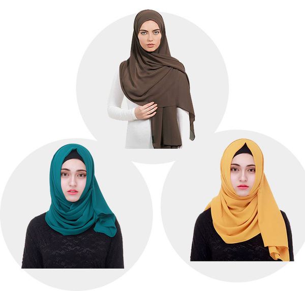 hiqh quality plain colors chiffon women head scarf shawl wrap muslim hijab headband 170*70cm 50 colors for choices
hiqh quality plain colors chiffon women head scarf shawl wrap muslim hijab headband 170*70cm 50 colors for choices