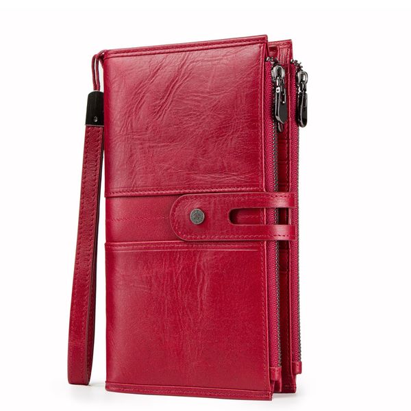 fashion wallets women solid wrist band leather purse long multi-functional ladies porte feuille femme wallet, Red;black
fashion wallets women solid wrist band leather purse long multi-functional ladies porte feuille femme wallet, Red;black