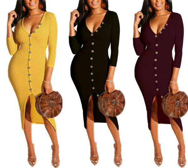 vintage womens bodycon dress 2019 autumn off shoulder long sleeve button evening club party dress ladies casual hot, Black;gray
vintage womens bodycon dress 2019 autumn off shoulder long sleeve button evening club party dress ladies casual hot, Black;gray
