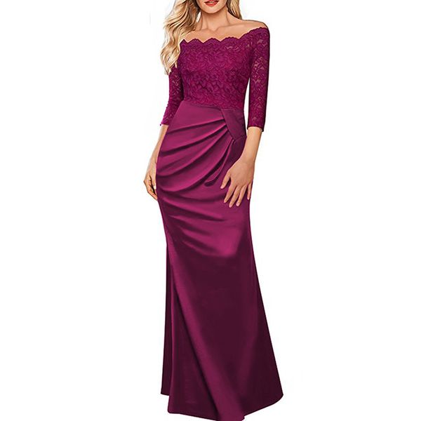 women spring summer dress casual slim long black lace mermaid dress female eelgant off shoulder maxi party dresses, Black;gray
women spring summer dress casual slim long black lace mermaid dress female eelgant off shoulder maxi party dresses, Black;gray