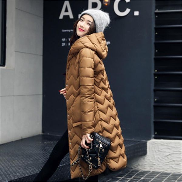 new winter long cotton coat women's large size light thin feather cotton clothing korean slim jacket jacket, Black
new winter long cotton coat women's large size light thin feather cotton clothing korean slim jacket jacket, Black