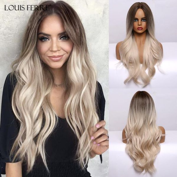 louis ferre long ombre brown blonde platinum high-temperature synthetic wigs for black woman water wave middle part cosplay wig
louis ferre long ombre brown blonde platinum high-temperature synthetic wigs for black woman water wave middle part cosplay wig