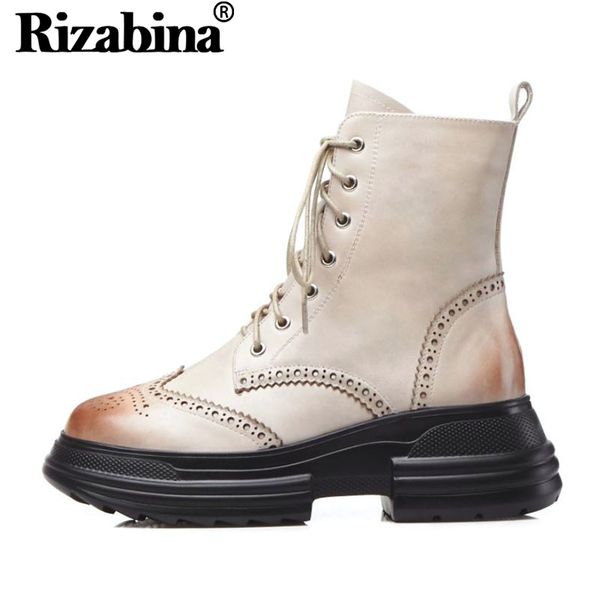 rizabina 2020 genuine leather fashion thick bottom winter boots ankle boots female daily botas footwear size 34-39, Black
rizabina 2020 genuine leather fashion thick bottom winter boots ankle boots female daily botas footwear size 34-39, Black