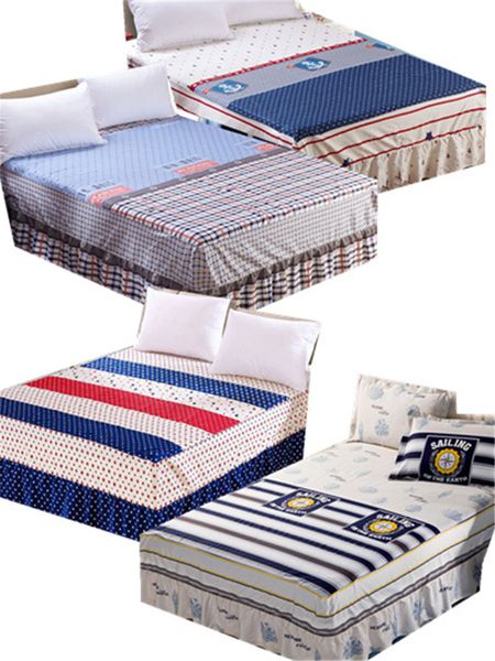 cotton bed skirt single piece bedding printing bed cover cartoon striped home decoration
cotton bed skirt single piece bedding printing bed cover cartoon striped home decoration