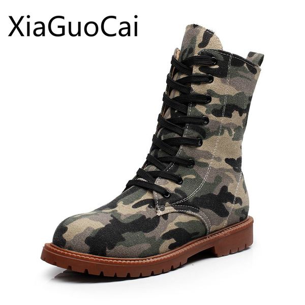 new casual brand women boots england style high female boots flat wild women's camouflage shoes, Black
new casual brand women boots england style high female boots flat wild women's camouflage shoes, Black