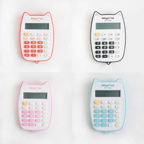 portable calculator cute cat handheld calculator for students, battery power electronic calculator with 12-digit led display
portable calculator cute cat handheld calculator for students, battery power electronic calculator with 12-digit led display