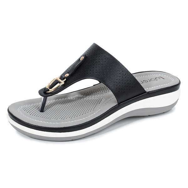 new style casual characteristics lightweight breathable and comfortable double layer bottom hundred towers sandals women's, Black
new style casual characteristics lightweight breathable and comfortable double layer bottom hundred towers sandals women's, Black