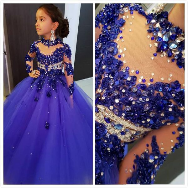 spring girls pageant dresses high neck flower girl dresses long sleeve royal blue beads floor length kids birthday communion dress, White;red
spring girls pageant dresses high neck flower girl dresses long sleeve royal blue beads floor length kids birthday communion dress, White;red