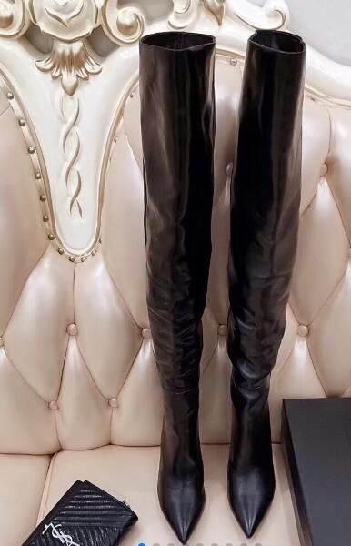 high heel over-the-knee boots genuine leather women slip-on thigh-high boots femininas buckle boots, Black
high heel over-the-knee boots genuine leather women slip-on thigh-high boots femininas buckle boots, Black