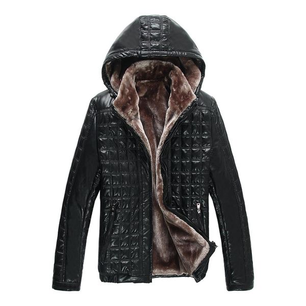 men's leather & faux 2021 winter casual men jacket fur clothing hooded thicken sheepskin jackets jaqueta couro masculina coats, Black
men's leather & faux 2021 winter casual men jacket fur clothing hooded thicken sheepskin jackets jaqueta couro masculina coats, Black