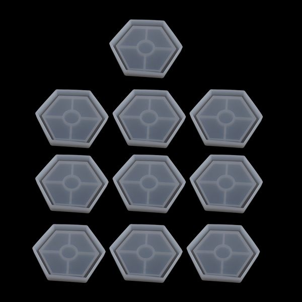 10-pack clear silicone mold hexagon mold for diy jewelry coaster, декоративные ремесла изготовление расходных материалов для дома, декора ве
10-pack clear silicone mold hexagon mold for diy jewelry coaster, декоративные ремесла изготовление расходных материалов для дома, декора ве