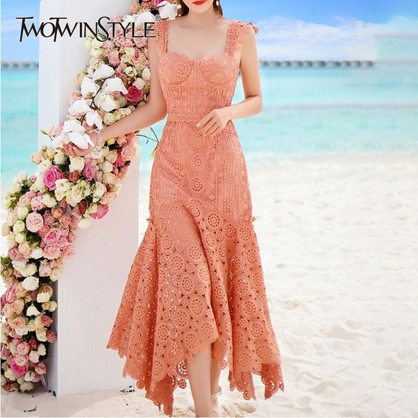 twotwinstyle summer sleeveless beach dress women strap high waist hollow out patchwork asymmetrical long dresses female fashion, Black;gray
twotwinstyle summer sleeveless beach dress women strap high waist hollow out patchwork asymmetrical long dresses female fashion, Black;gray