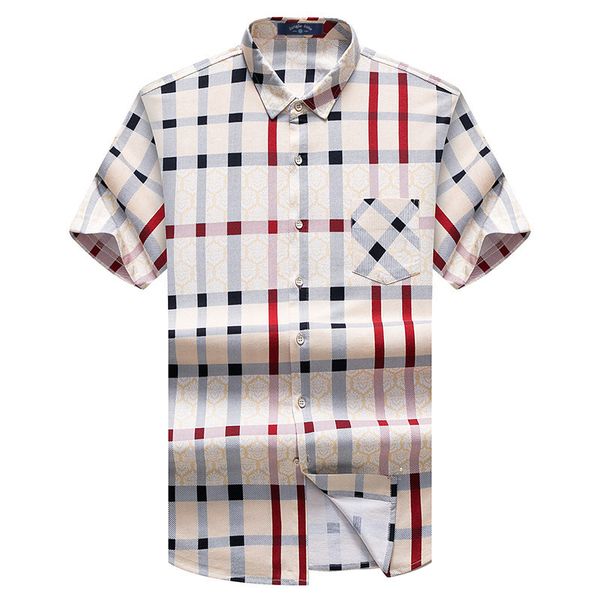 new arrival short sleeve shirts 2019 high-quality summer short-sleeved cotton shirts men casual shirt printed plaid shirt, White;black
new arrival short sleeve shirts 2019 high-quality summer short-sleeved cotton shirts men casual shirt printed plaid shirt, White;black
