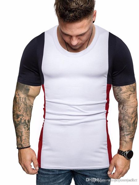 short sleeve summer t shirt large size sports slim t shirt crew neck fashion casual t shirt teenager male tee, White;black
short sleeve summer t shirt large size sports slim t shirt crew neck fashion casual t shirt teenager male tee, White;black
