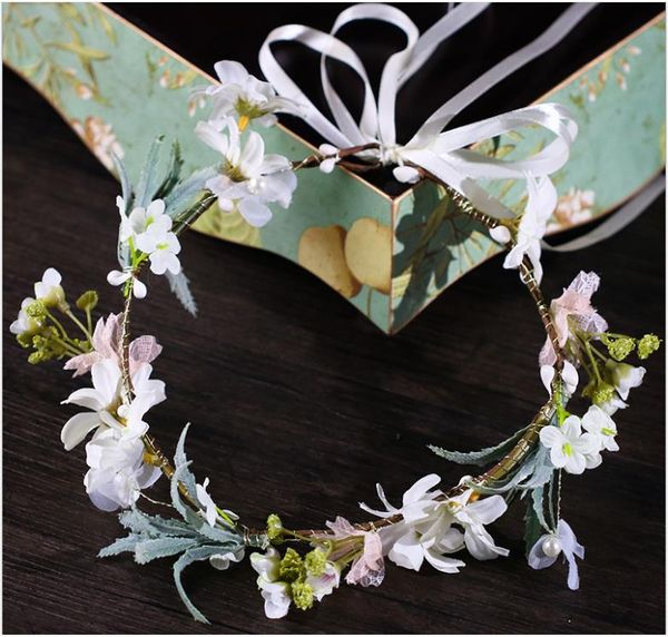 mori girl flower hair band location p wreath children's performance accessories, Silver
mori girl flower hair band location p wreath children's performance accessories, Silver