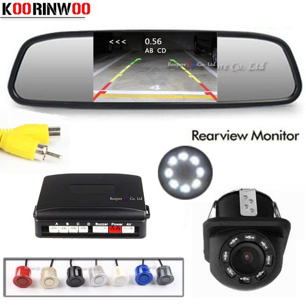 koorinwoo parktronics car parking sensors 4 probes car rear view monitor parking camera radar alarm video black grey silver blue
koorinwoo parktronics car parking sensors 4 probes car rear view monitor parking camera radar alarm video black grey silver blue