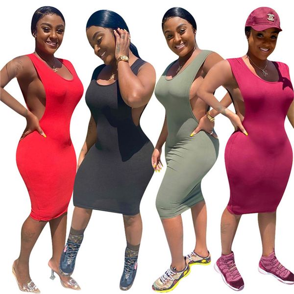women dress solid color mini skirts sleeveless casual dresses fashion clubwear summer clothes skinny dress plus ssize 3099, Black;gray
women dress solid color mini skirts sleeveless casual dresses fashion clubwear summer clothes skinny dress plus ssize 3099, Black;gray