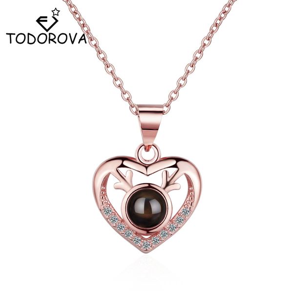 todorova 100 languages i love you projection jewelry ladies heart pendant necklace clavicle chain necklace valentine's gift, Silver
todorova 100 languages i love you projection jewelry ladies heart pendant necklace clavicle chain necklace valentine's gift, Silver