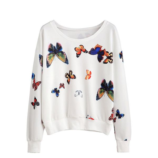 women autumn sweatshirt cartoon butterfly 3d print size stretchy casual hoodies lady long sleeves graphic sweatshirts pullover, Black
women autumn sweatshirt cartoon butterfly 3d print size stretchy casual hoodies lady long sleeves graphic sweatshirts pullover, Black