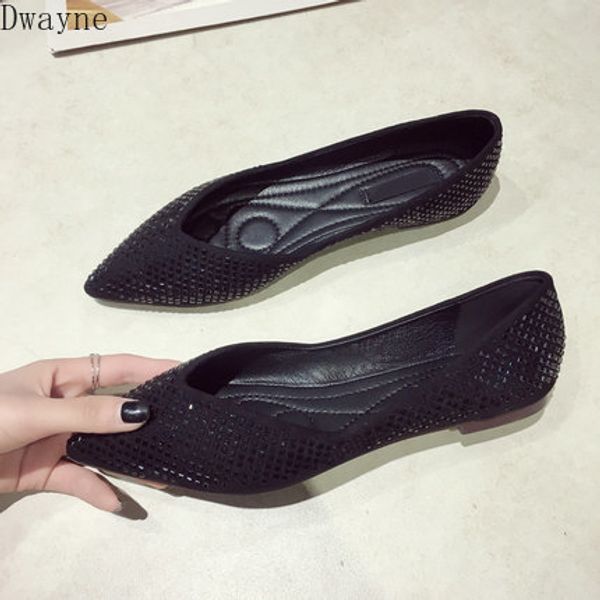 fashion women's shoes 2020 european and american spring and autumn new flat shoes pointed toe comfortable gentle, Black
fashion women's shoes 2020 european and american spring and autumn new flat shoes pointed toe comfortable gentle, Black