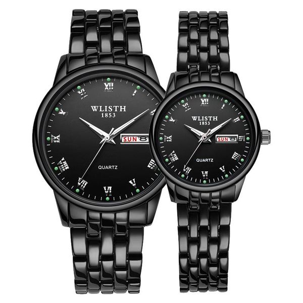 wlisth couple watch stainless steel watch date week luminous fashion lovers gift quartz wrist watches for men women 2020, Slivery;brown
wlisth couple watch stainless steel watch date week luminous fashion lovers gift quartz wrist watches for men women 2020, Slivery;brown