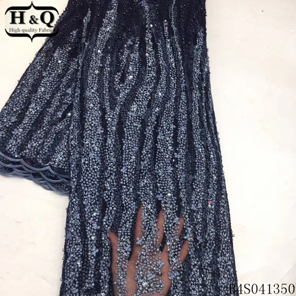 h&q latest navy blue african beaded lace fabric embroidered with sequins 5 yards/pcs french net laces fabrics for garment sewing, Pink;blue
h&q latest navy blue african beaded lace fabric embroidered with sequins 5 yards/pcs french net laces fabrics for garment sewing, Pink;blue