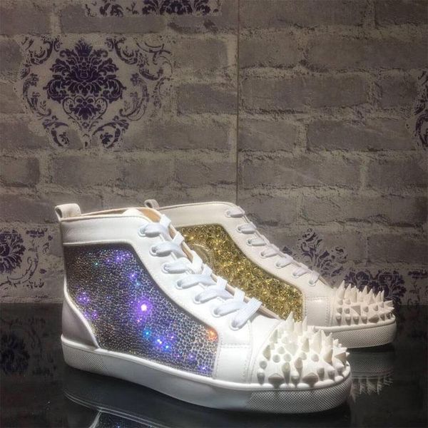 2019 hot fashion shoes Designer luxury brand Studded Spikes Flats shoes High help Men Genuine Red Bottom Christian
2019 hot fashion shoes Designer luxury brand Studded Spikes Flats shoes High help Men Genuine Red Bottom Christian