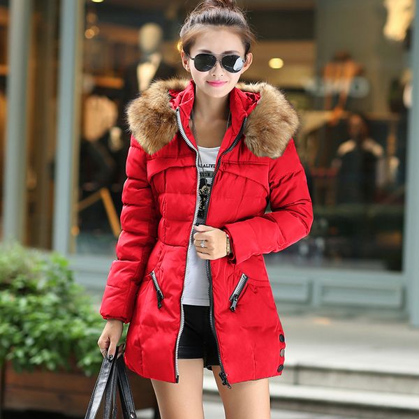 new winter jacket women parkas for coat fashion female down jacket with a hood large faux fur collar coat, Tan;black
new winter jacket women parkas for coat fashion female down jacket with a hood large faux fur collar coat, Tan;black