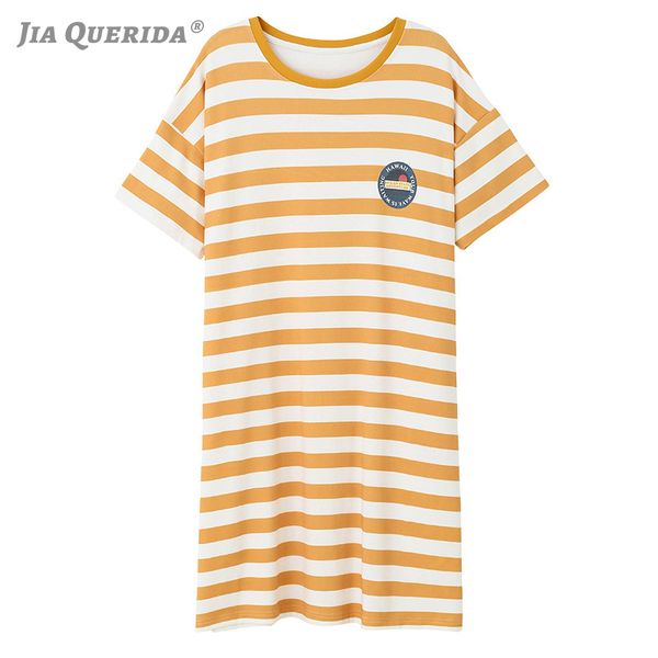 100% cotton short sleeves sleepshirt nightgowns stripped printing minimalist style summer new round neck homewear, Black;red
100% cotton short sleeves sleepshirt nightgowns stripped printing minimalist style summer new round neck homewear, Black;red